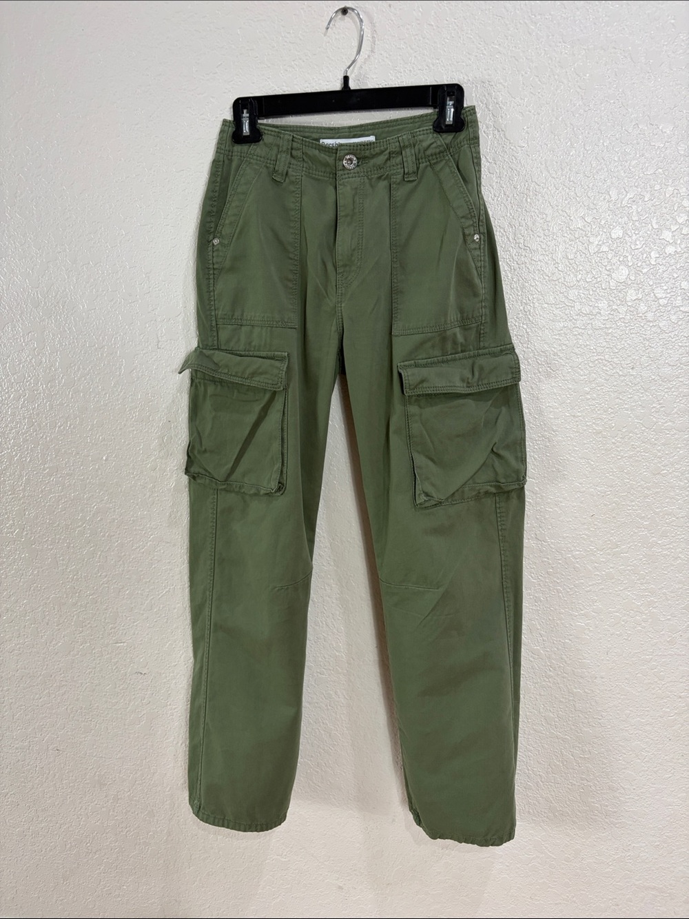 Bershka ,Size 2,Olive Green Cargo Pants - Classic Utility Style - Picture 5 of 17